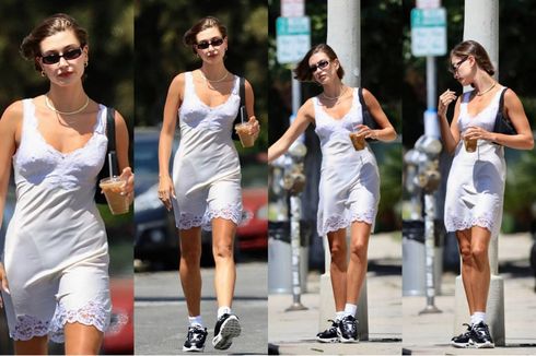 Hailey Bieber Tampil Modis dengan Nike Air Max 95