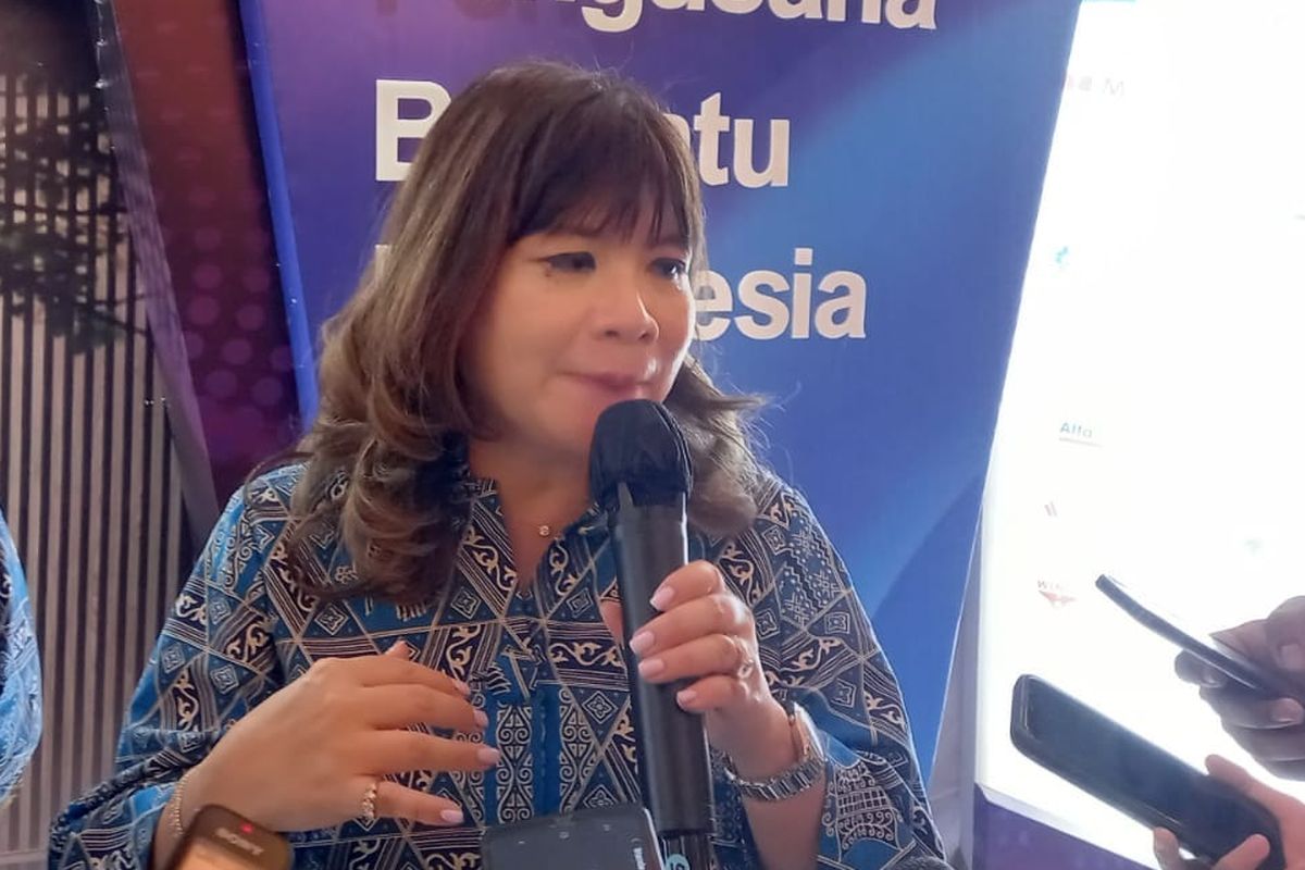 Ketua Umum Asosiasi Pengusaha Indonesia (APINDO) Shinta W Kamdani di Hotel JS Luwansa, Kuningan, Jakarta, Kamis (15/6/2023). 