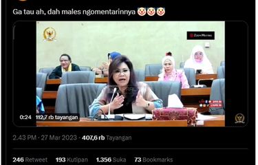 Anggota DPR RI Komisi VI dari Fraksi PDI Perjuangan Evi Nursanty menyampaikan pandangannya terkait rencana impor gerbong kereta bekas