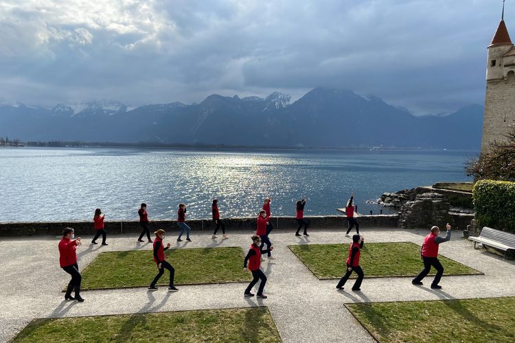 Taman di tempat wisata bernama Kastil Chillon, Swiss (Facebook Chateau de Chillon).