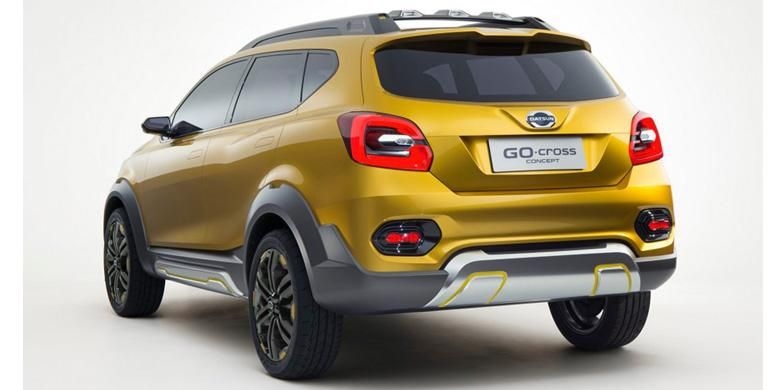 Datsun Go-Cross Concept tampak bagian belakang.