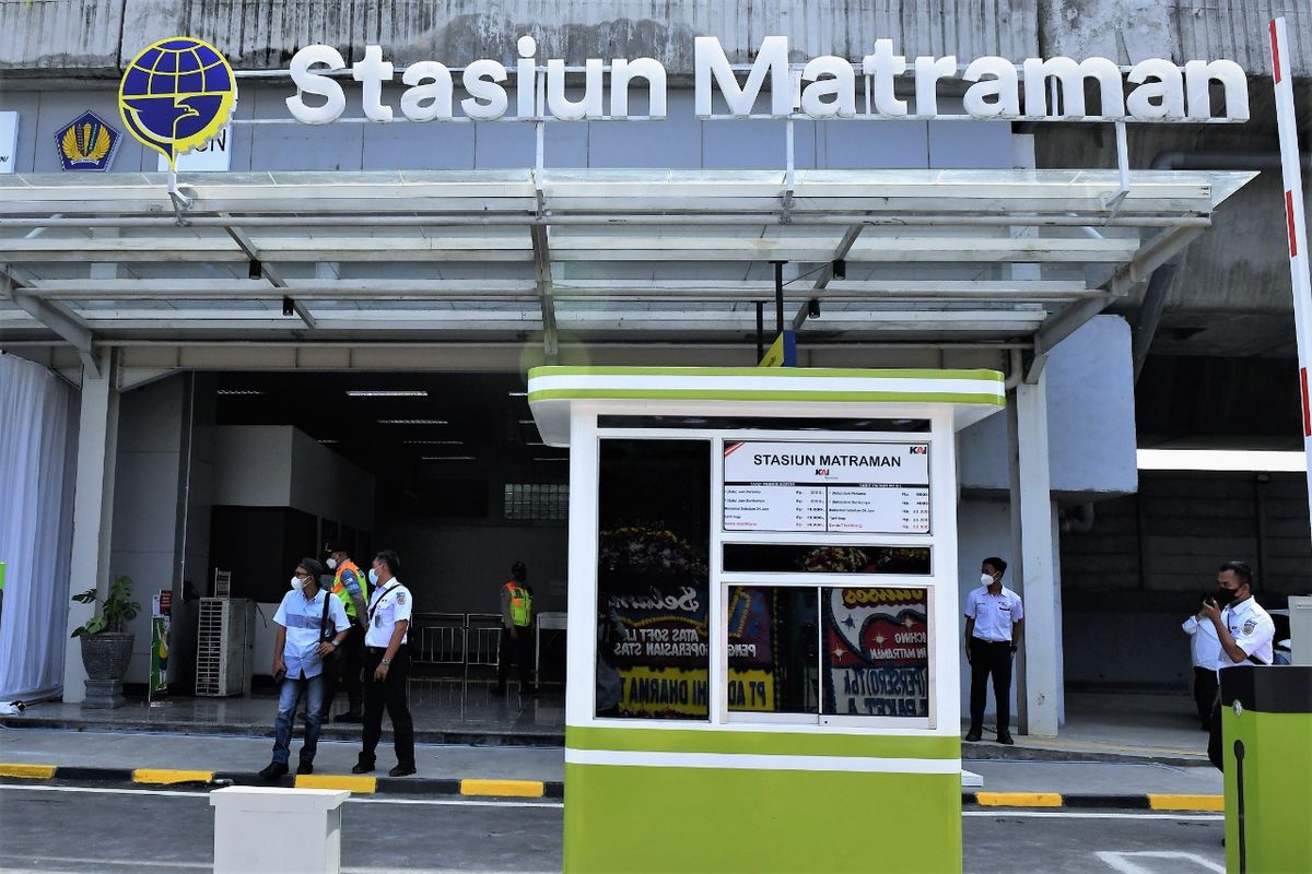 Stasiun Matraman sudah beroperasi, Minggu (19/6/2022).