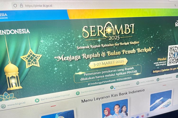 Buka Lagi 23 Maret, Ini Link dan Cara Tukar Uang Baru Lebaran 2025 via Pintar BI