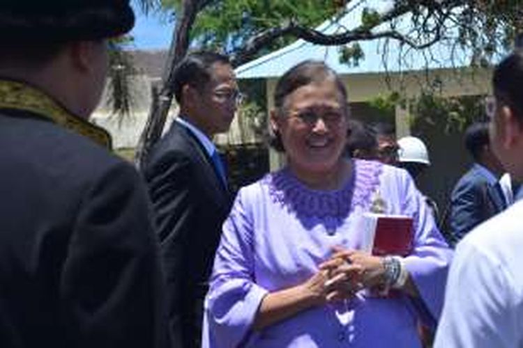 Putri Raja Thailand saat berada di Kesultanan Ternate, Maluku Utara Rabu (9/3/2016)