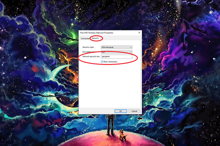 Cara melihat password wifi di laptop Windows 10 lewat menu pengaturan.