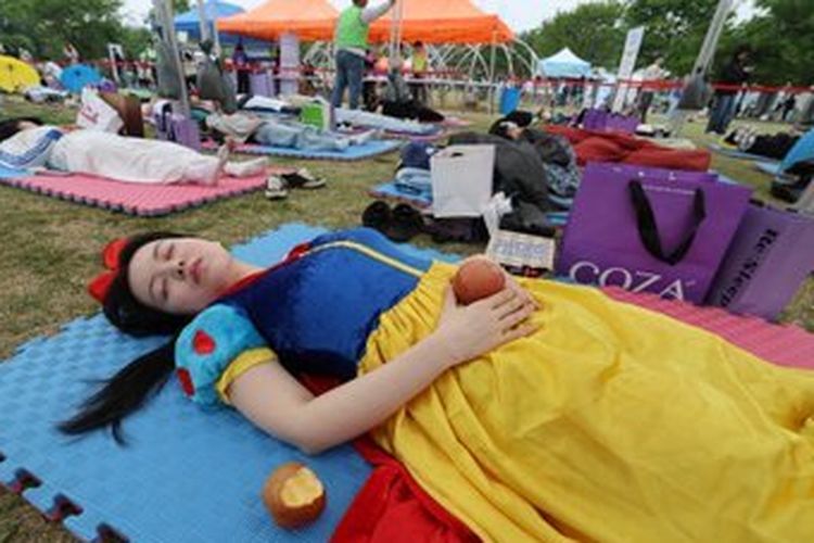 Banyak Warga Korea yang Kurang Tidur, Seoul Gelar Kompetisi Tidur Siang