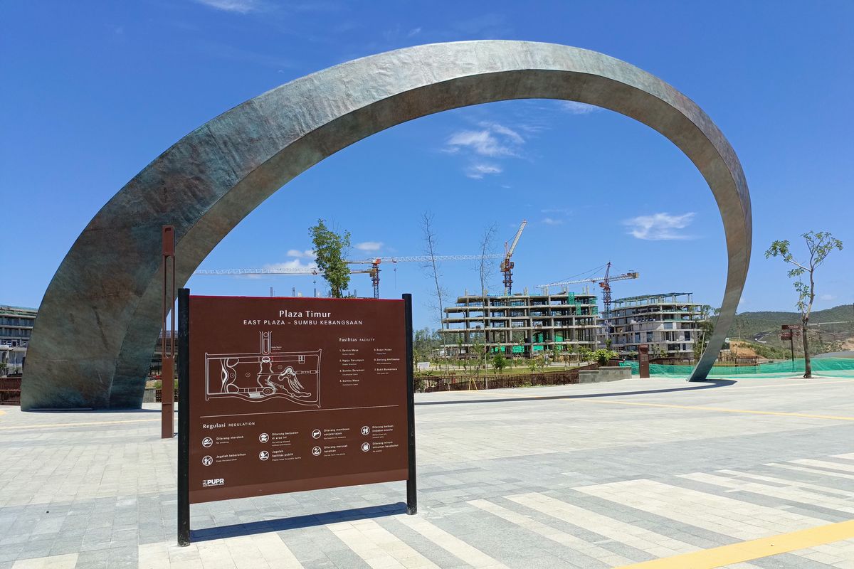 Plaza Ceremony, Ibu Kota Nusantara (IKN), Kalimantan Timur, Jumat (4/4/2024).