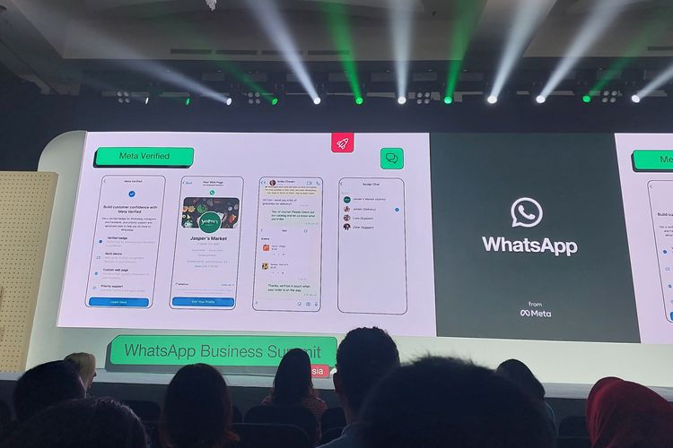 Fitur Verifikasi Meta juga dipamerkan di WhatsApp Business Summit, di Jakarta, Rabu (1/11/2023). Fitur ini juga siap dirilis di Indonesia. 
