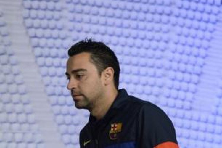 Gelandang Barcelona, Xavi Hernandez.