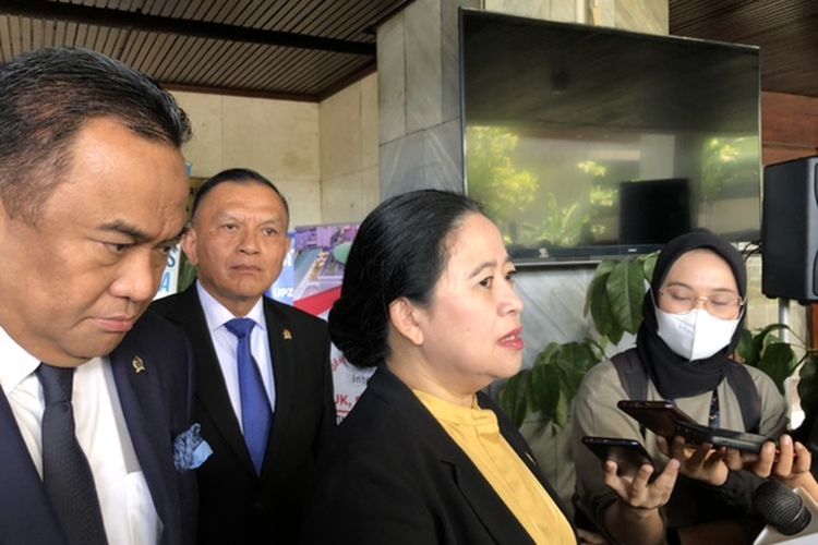 Ketua DPR RI sekaligus Ketua DPP PDI-P Puan Maharani di Kompleks Parlemen, Senayan, Jakarta, Selasa (20/6/2023). 