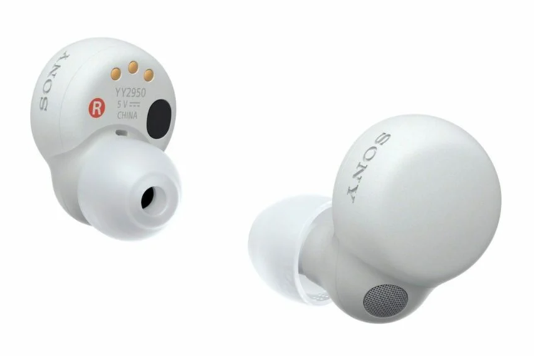 Tampang earbuds Sony LinkBuds S varian warna putih.