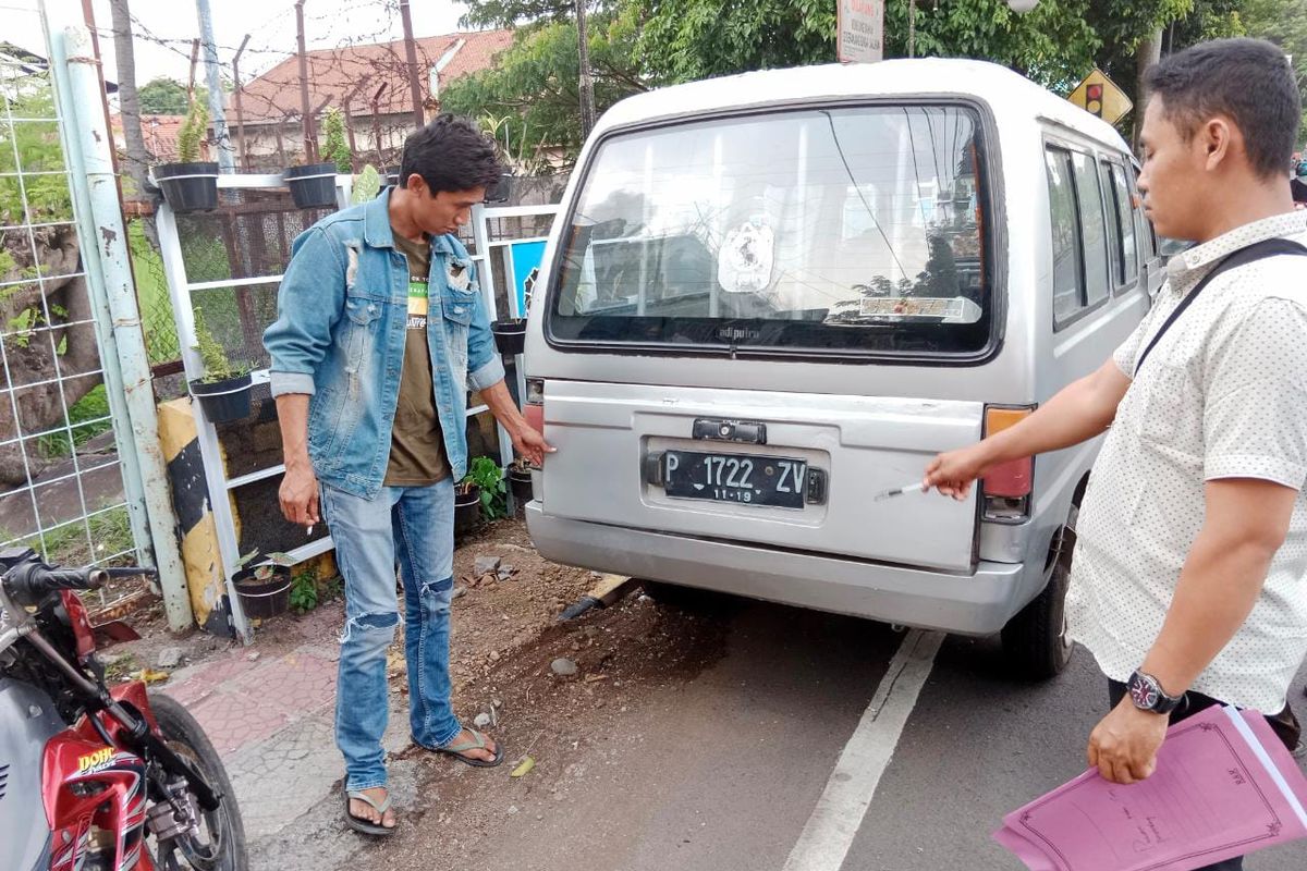 Kondisi mobil saat ditemukan 