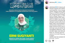 Profil Erni Sugiyanti, Anggota DPRD Jabar yang Meninggal Usai Kecelakaan Tunggal