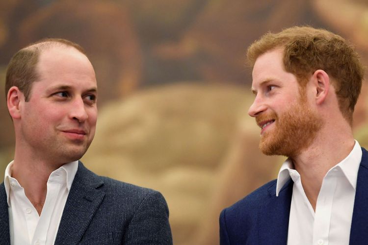 Pangeran William (kiri) dan Pangeran Harry (kanan).