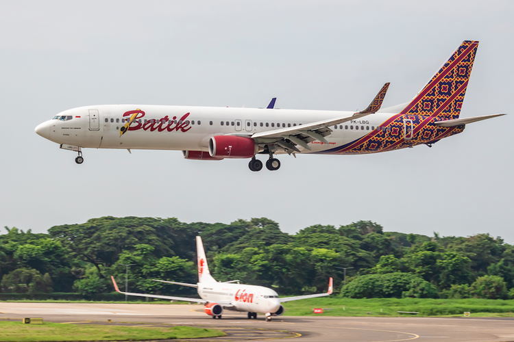 Ilustrasi pesawat Batik Air. Batik Air akan terbang perdana dari Surabaya menuju Singapura, Jumat (23/09/2022).