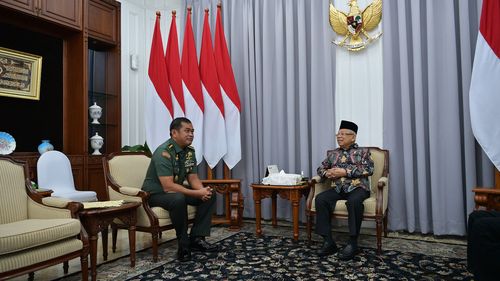 KSAD Maruli Sowan ke Wapres, Bahas Pemilu hingga Kesejahteraan