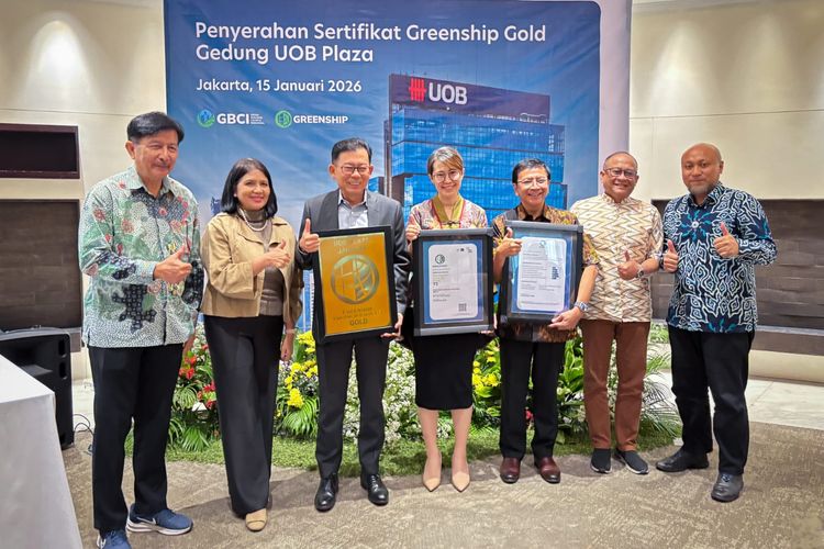 Pengelolaan Terukur dan Berkelanjutan, UOB Plaza Raih Sertifikat Bangunan Hijau GBCI