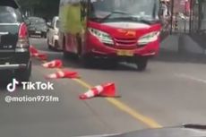 Viral Pembatas Jalan di Semarang Meleyot karena Kepanasan, Ini Penjelasan Dishub