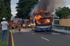 Bus Kebakaran di Senopati Yogyakarta, Siswa Asal Cirebon Diinapkan di Kantor Kemantren