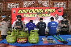 Curi 56 Tabung Elpiji, 3 Pria Pengangguran Diamankan Polres Jepara