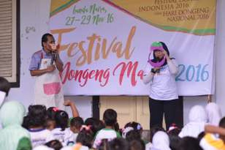 Festival dongeng Banda yang merupakan rangkaian dari Festival Dongeng Internasional Indonesia 2016.