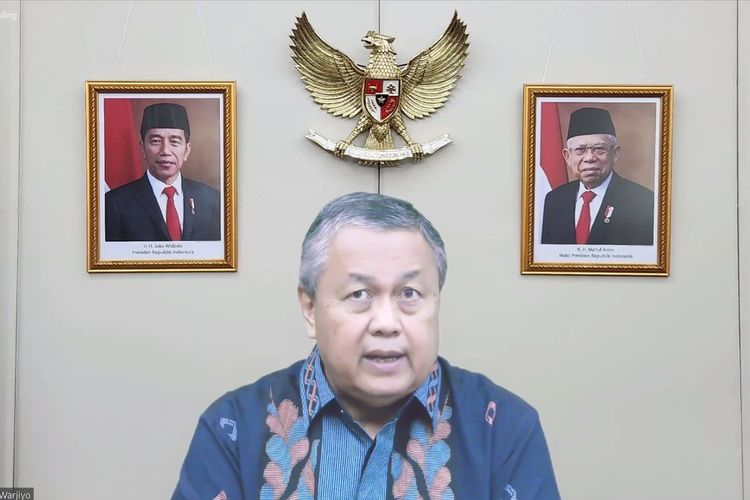 Gubernur Bank Indonesia (BI) Perry Warjiyo saat menyampaikan hasil Rapat Dewan Gubernur (RDG) BI periode Desember 2022.secara virtual, Kamis (22/12/2022).