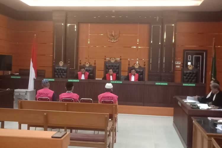 Suasana sidang dugaan korupsi dana KONI Padang di Pengadilan Negeri Padang, Jumat (15/7/2022)