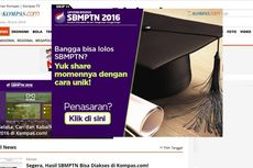 Lolos SBMPTN 2016... Kabarkan Pakai Fitur Kompas.com!
