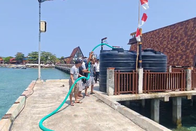 Air Sumur di Bunaken Jadi Asin Akibat Kemarau, Air Bersih Dikirim Pakai Kapal dari Manado