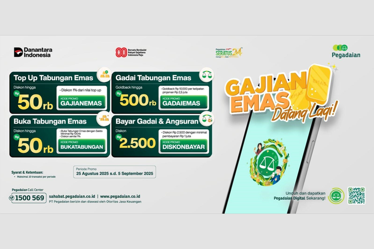 Promo Gajian Emas Pegadaian. 