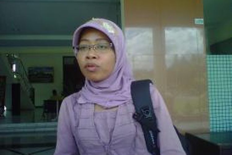 Lila Nurlina (34), warga Dusun Kalangan, Desa Ambartawang, Kecamatan Mungkid, Kabupaten Magelang.  