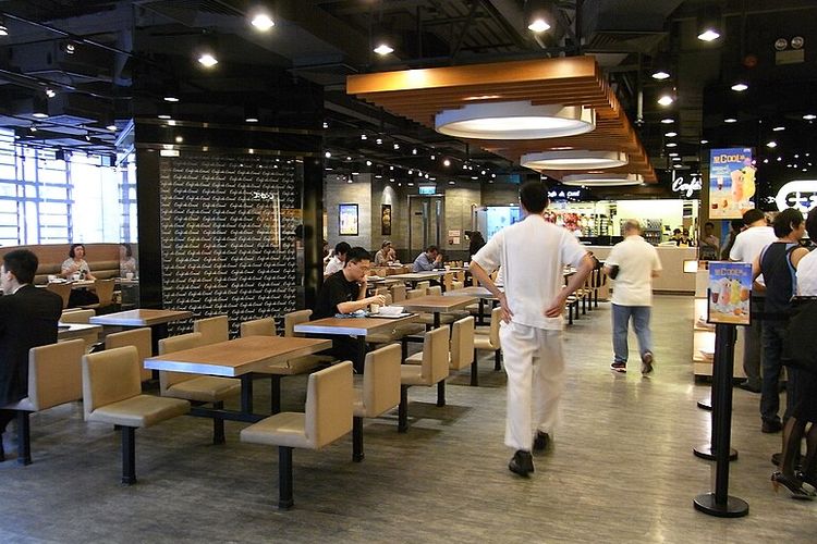 Ilustrasi restoran cepat saji.