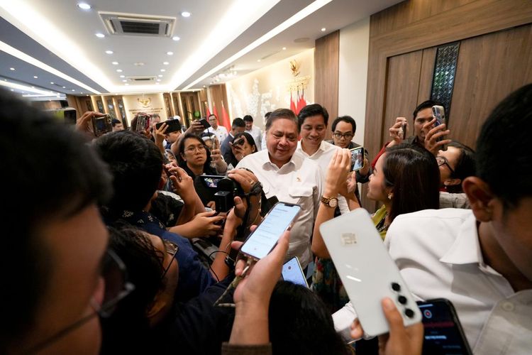 Menteri Koordinator Bidang Perekonomian Republik Indonesia Airlangga Hartarto dalam sebuah kesempatan.