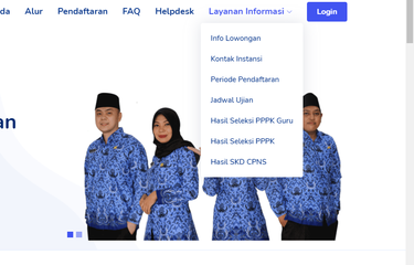 Tangkapan layar cara cek hasil SKD CPNS 2021 dan hasil seleksi PPPK.