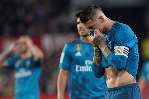 Hasil Liga Spanyol, Real Madrid Kalah, Sergio Ramos Sial 2 Kali