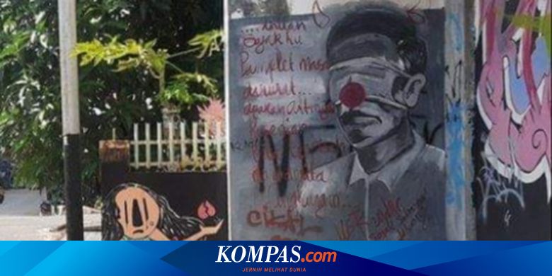 Ada Mural Jokowi Mirip Badut di Pangkalpinang, Ini Sikap Pol PP dan Polisi - Vimarsana News