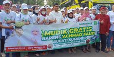 Bupati Achmad Fauzi Lepas Keberangkatan 260 Peserta Mudik Gratis ke Sumenep