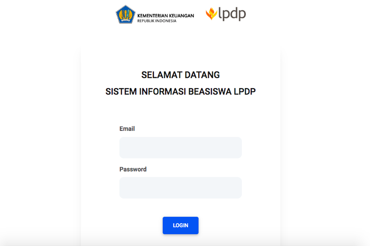 Tangkapan layar laman pendaftaran beasiswa LPDP 2023. Jadwal seleksi beasiswa LPDP 2023.