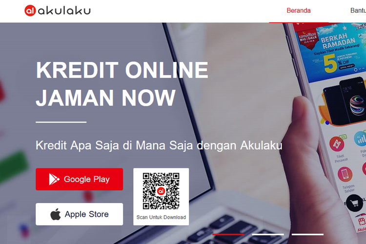 (Screenshot) Akulaku.com