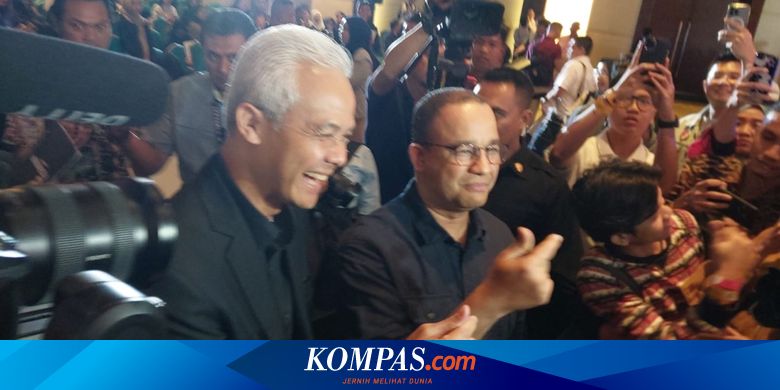 Ketika Anies-Ganjar Bertemu dan Kompak Beri Tanda "Saranghae"