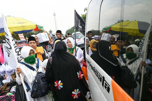 Saat Panitia Ngotot Gelar Reuni 212 di Patung Kuda Jakarta Tanpa Izin Kepolisian