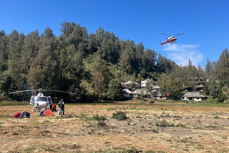 Karhutla Bromo Padam, Area Camping Ranupane Ditutup karena Jadi Landasan Helikopter