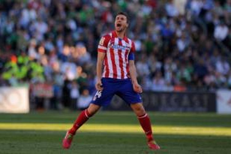 Gelandang Atletico Madrid asal Spanyol, Gabi Fernandez.