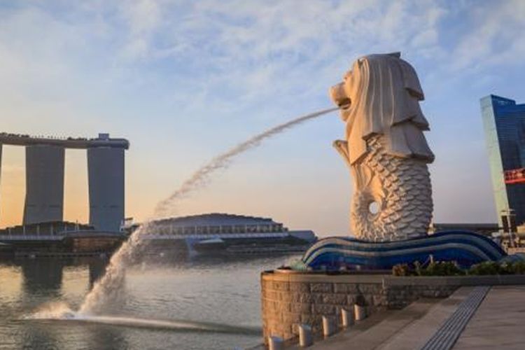 Patung Merlion di Singapura