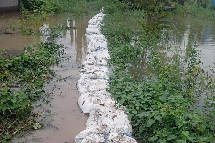 bPBD Sidoarjo Bangun Tanggul Darurat Atasi Banjir Desa Ngaban dan Boro.
