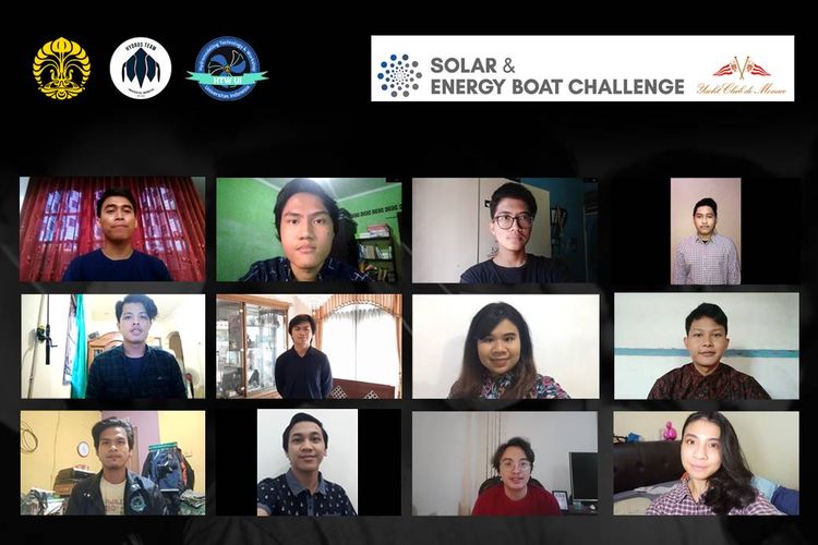 Tim Hydros Universitas Indonesia yang berhasil merengkuh juara 1 favorit dalam kompetisi kapal hemat energi tingkat dunia, Solar & Energy Boat Challenge 2020 Online Edition.