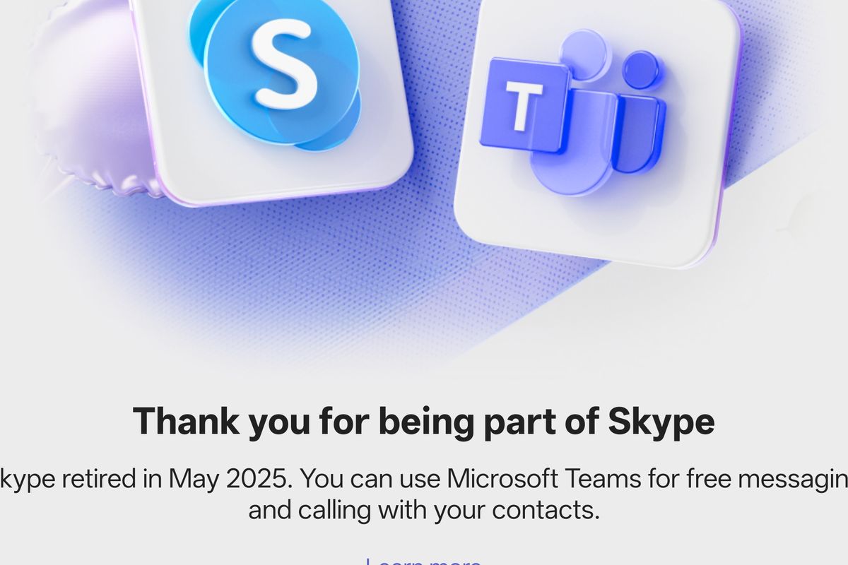 ilustrasi Teams yang menggantikan Skype
