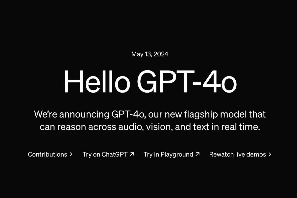 OpenAI Luncurkan GPT-4o secara Gratis di ChatGPT, Apa Itu ...