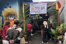 TPS di Bogor Dihiasi Buah-buahan, Petugas KPPS: Sumbangan dari Warga