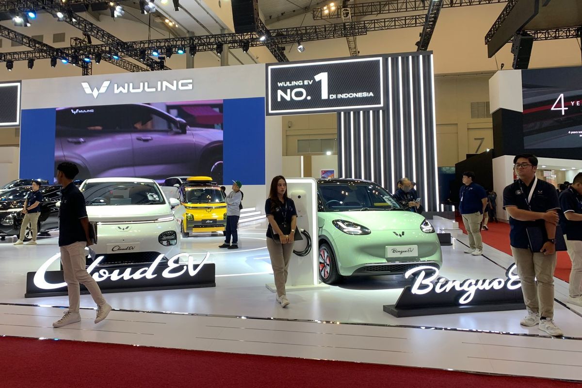 Ilustrasi booth Wuling di GIIAS 2024